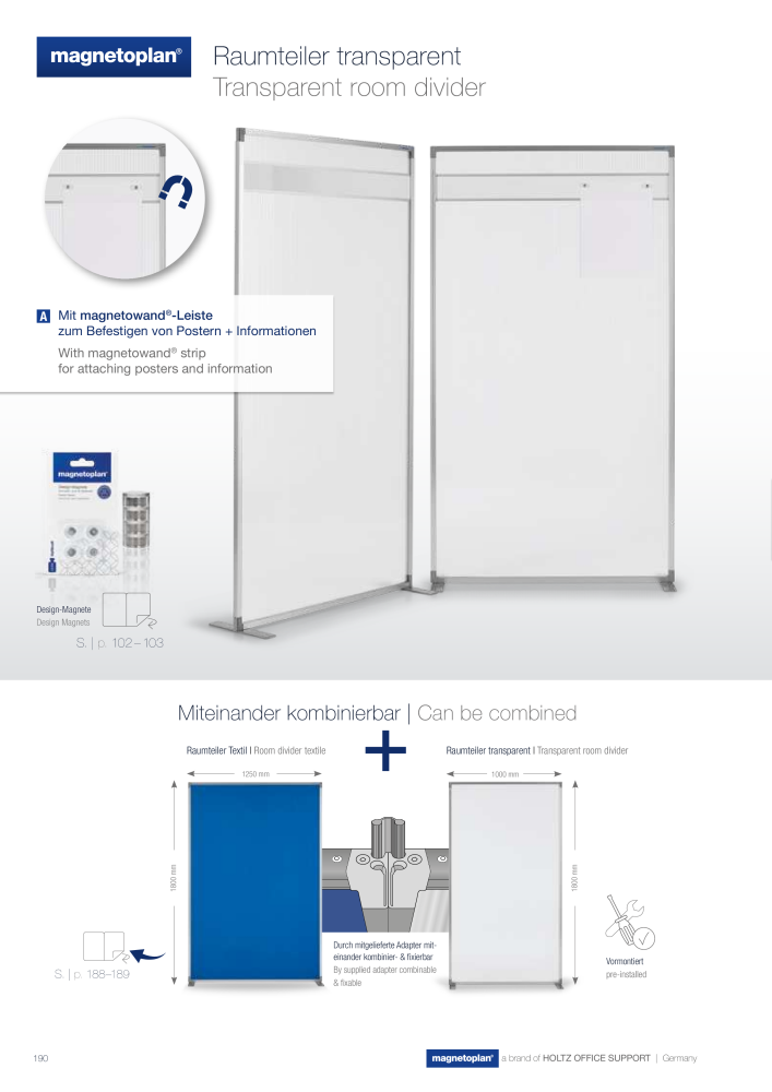 Holtz Magnetoplan Hauptkatalog NR.: 20102 - Pagina 192