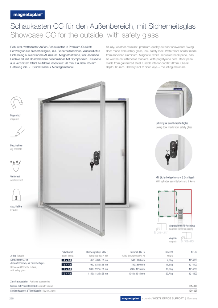 Holtz Magnetoplan Hauptkatalog NR.: 20102 - Pagina 228