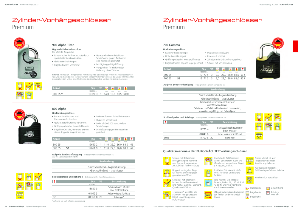BURG-WÄCHTER Hauptkatalog NR.: 20105 - Seite 11