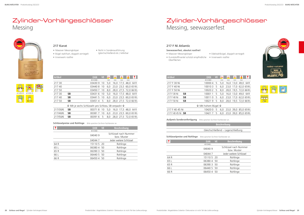 BURG-WÄCHTER Hauptkatalog NR.: 20105 - Seite 16