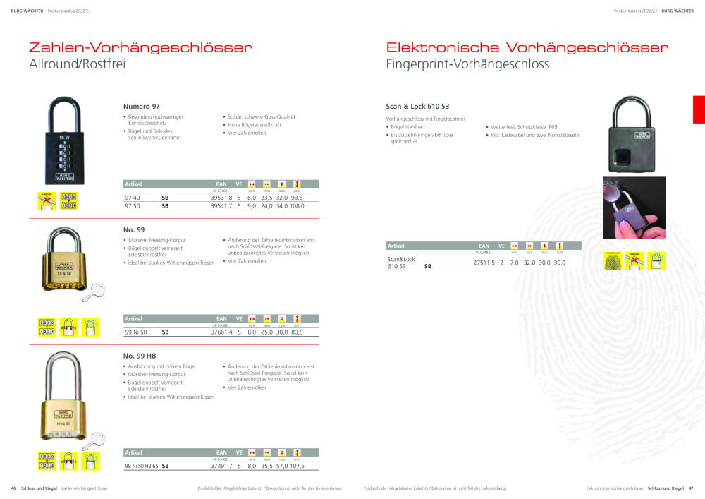BURG-WÄCHTER Hauptkatalog NR.: 20105 - Seite 25