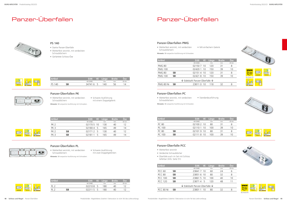 BURG-WÄCHTER Hauptkatalog NR.: 20105 - Seite 26