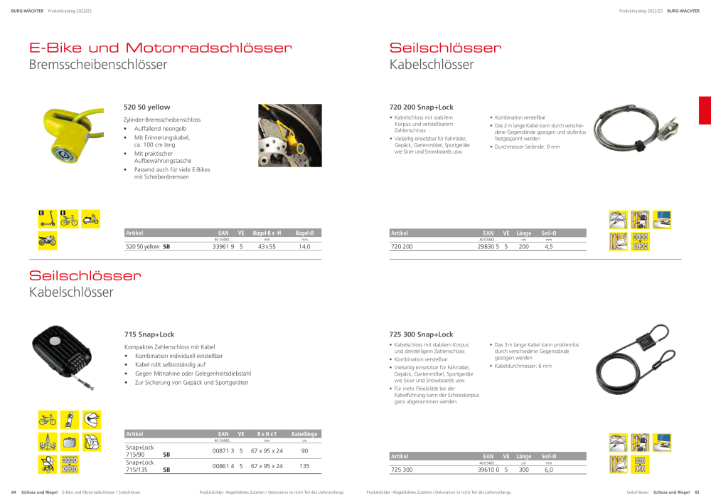 BURG-WÄCHTER Hauptkatalog NR.: 20105 - Seite 34