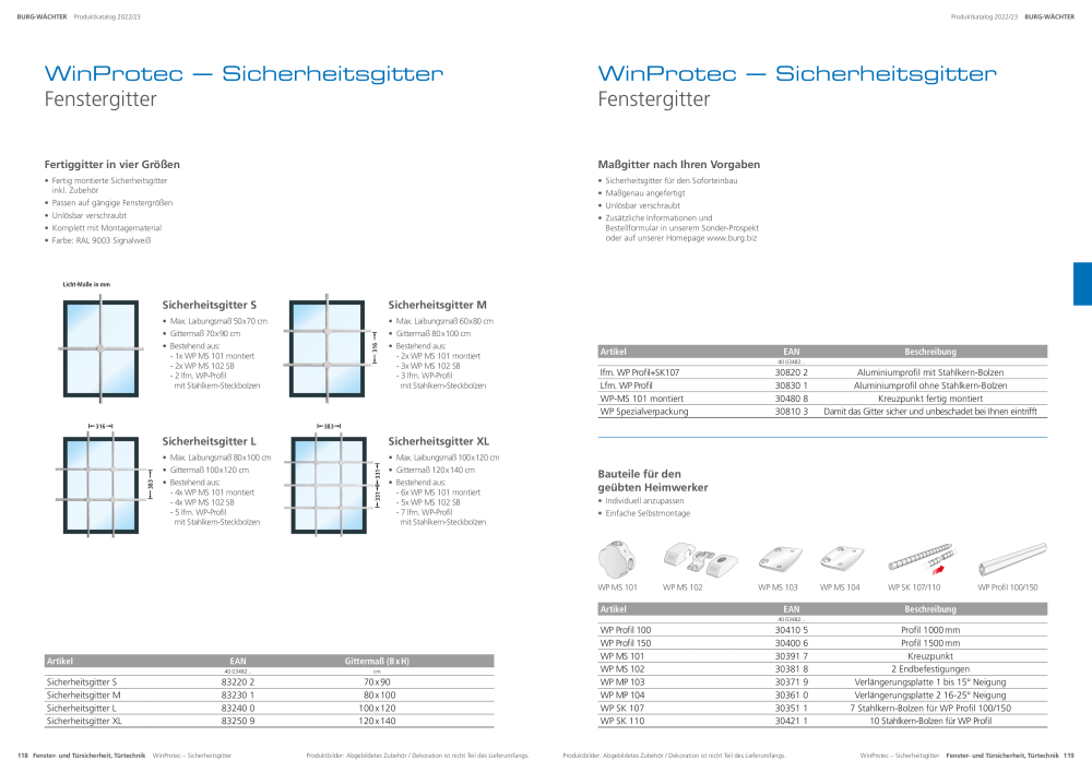 BURG-WÄCHTER Hauptkatalog NR.: 20105 - Seite 61