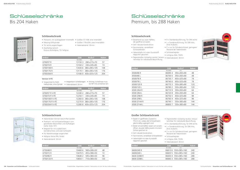 BURG-WÄCHTER Hauptkatalog NR.: 20105 - Seite 74