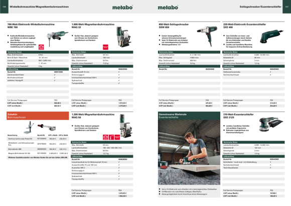 Metabo Winkelbohrmaschine WBE 700 (600512000) Karton