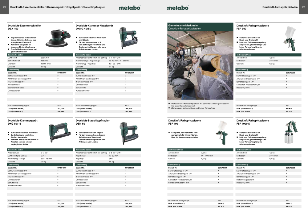 Metabo - Sortimentsübersicht Nº: 20111 - Página 100