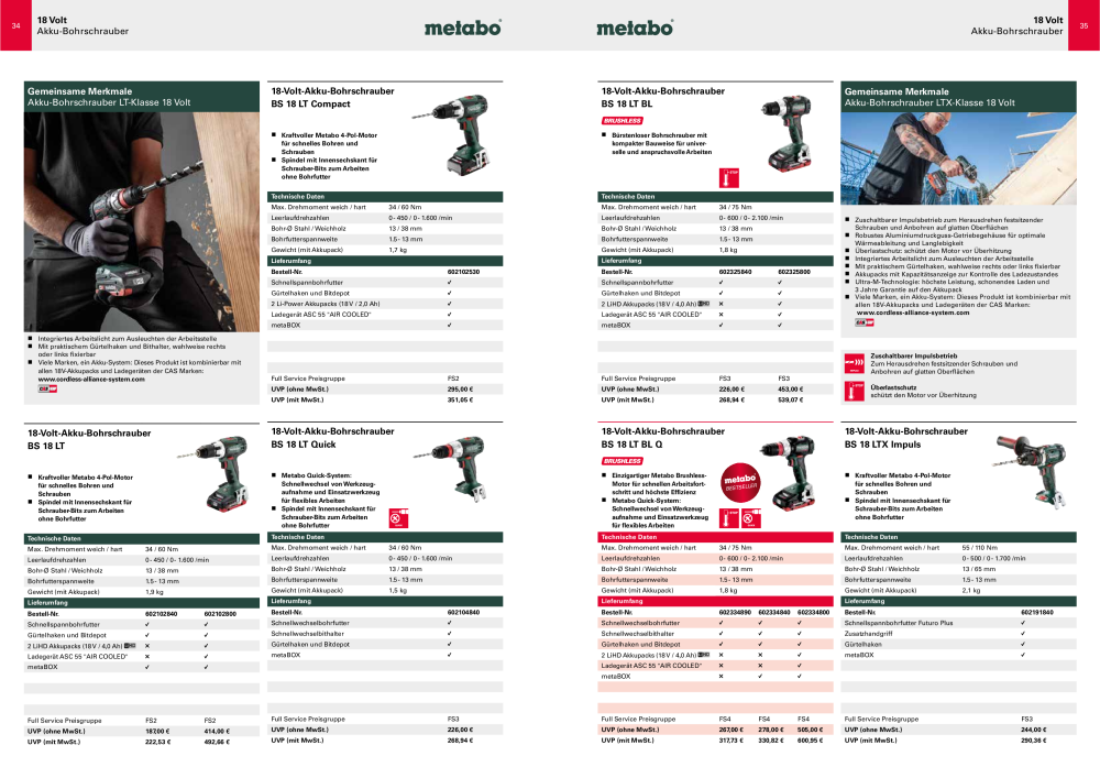 Metabo - Sortimentsübersicht Nb. : 20111 - Page 18