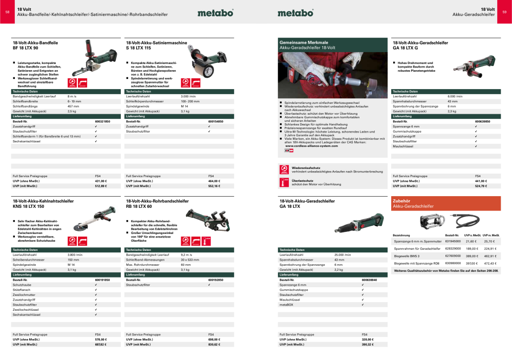 Metabo - Sortimentsübersicht NR.: 20111 - Seite 30