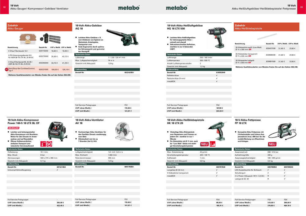 Metabo - Sortimentsübersicht Nb. : 20111 - Page 35