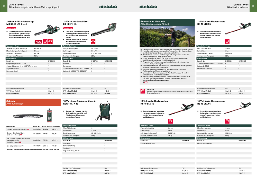 Metabo - Sortimentsübersicht NR.: 20111 - Pagina 42