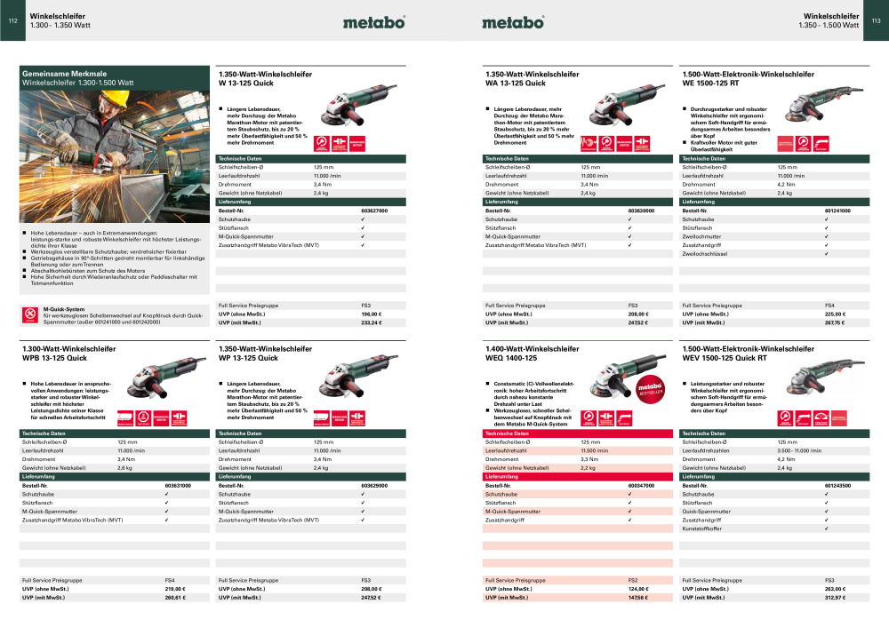 Metabo - Sortimentsübersicht NR.: 20111 - Seite 57