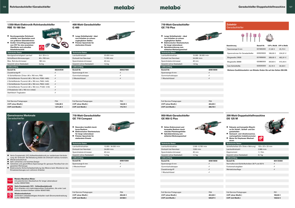 Metabo - Sortimentsübersicht Nº: 20111 - Página 64