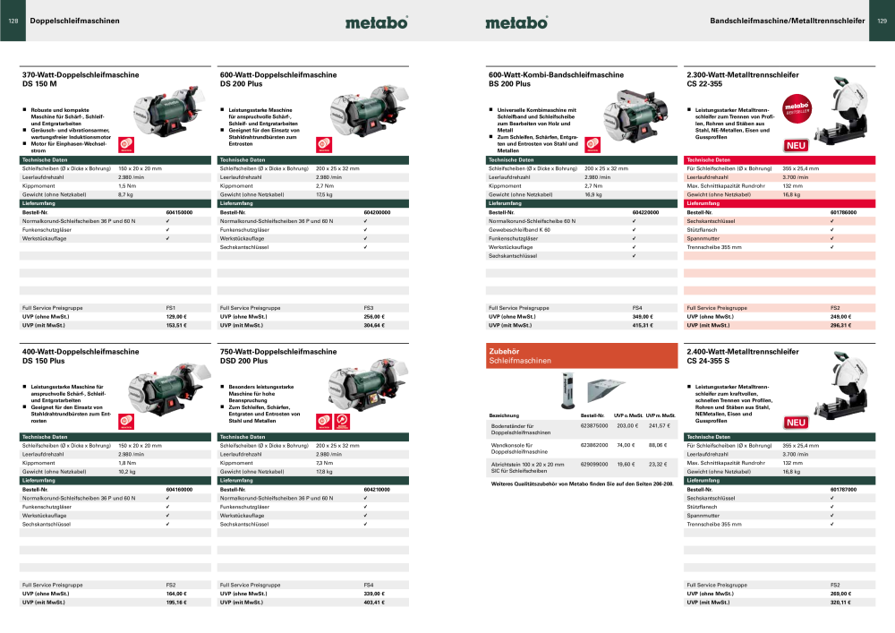 Metabo - Sortimentsübersicht NR.: 20111 - Seite 65