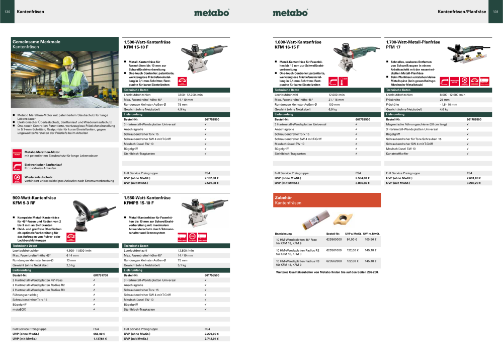 Metabo - Sortimentsübersicht Nb. : 20111 - Page 66