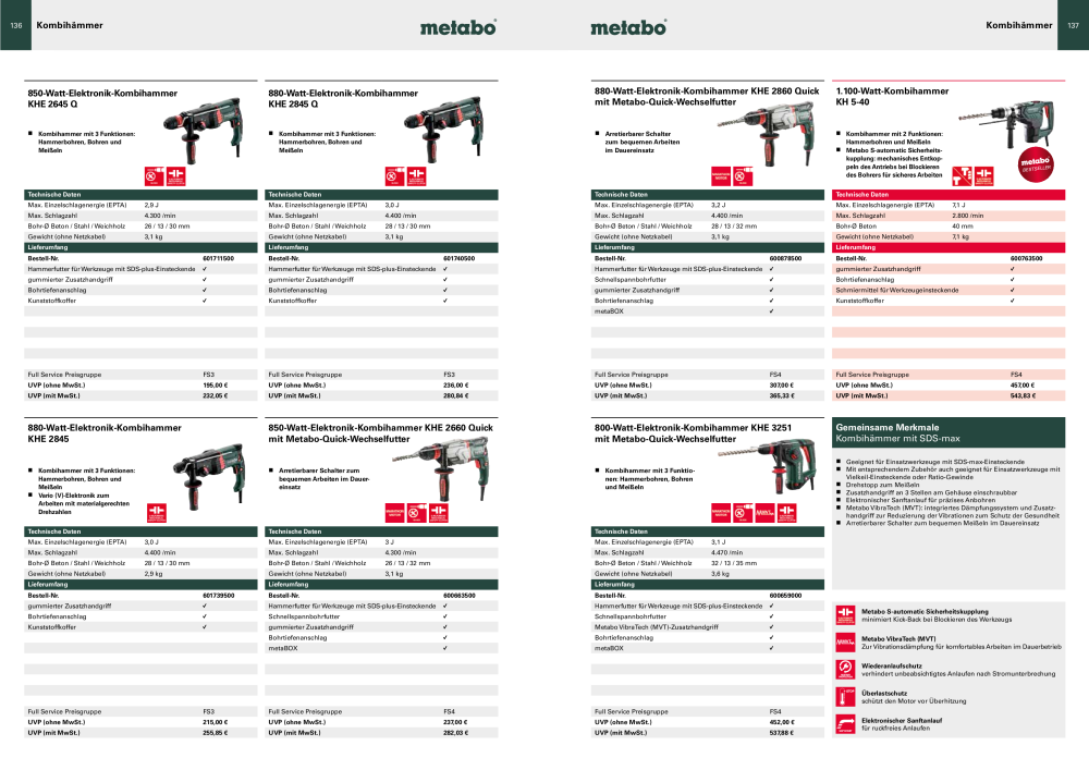 Metabo - Sortimentsübersicht NO.: 20111 - Page 69