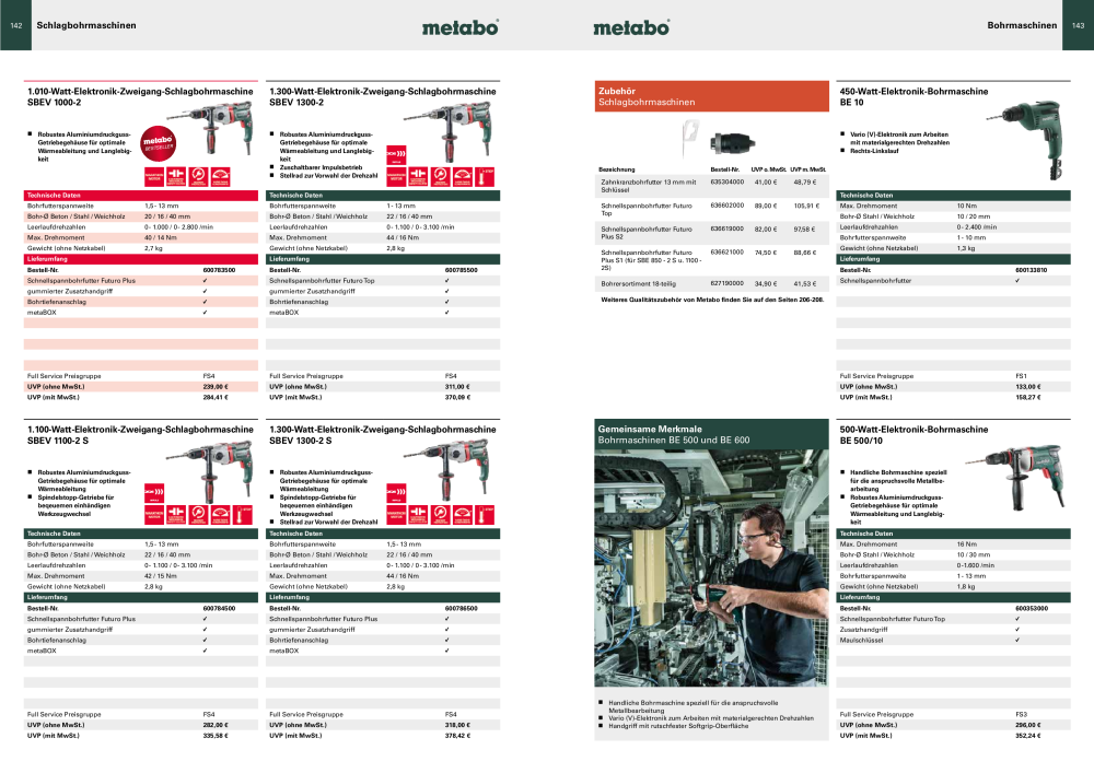 Metabo - Sortimentsübersicht n.: 20111 - Pagina 72