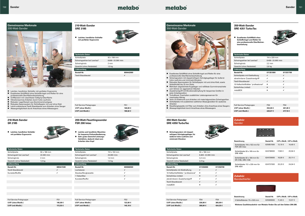 Metabo - Sortimentsübersicht NR.: 20111 - Seite 76