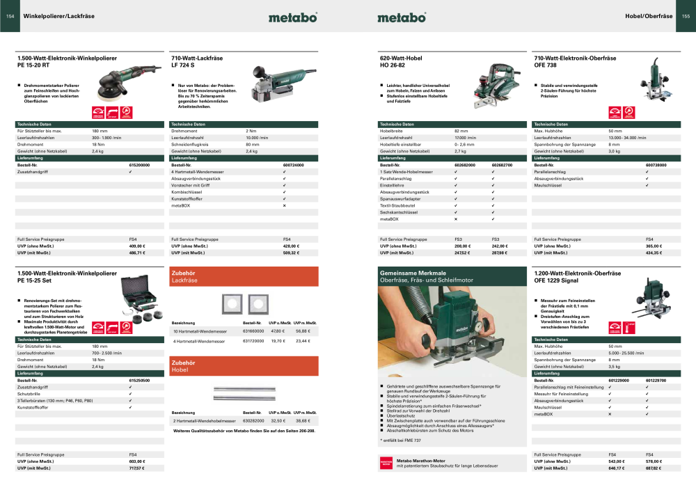 Metabo - Sortimentsübersicht NR.: 20111 - Seite 78