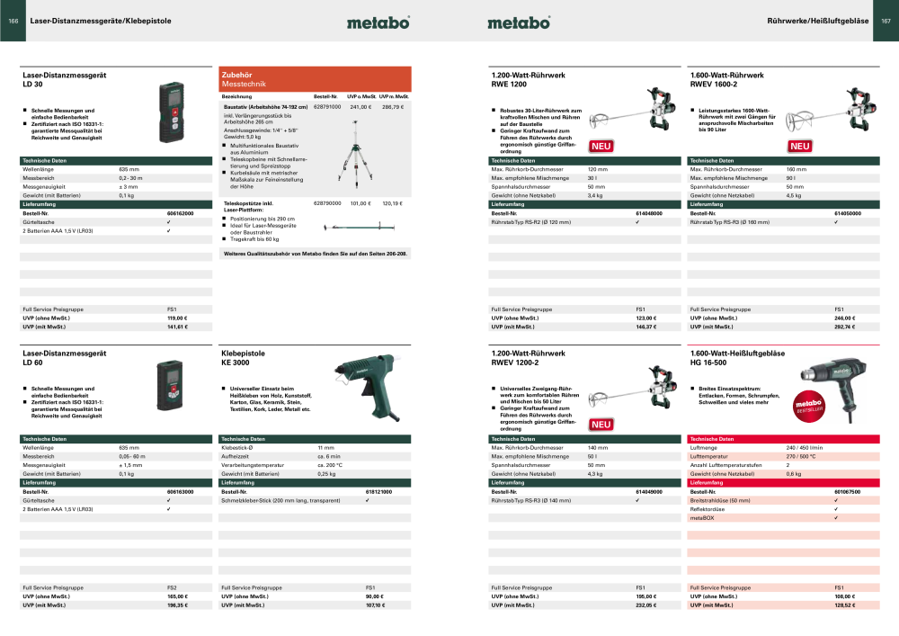 Metabo - Sortimentsübersicht n.: 20111 - Pagina 84