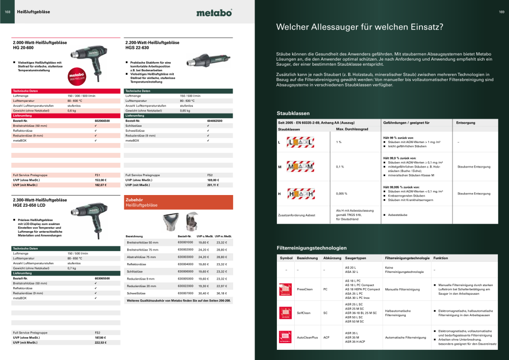 Metabo - Sortimentsübersicht NO.: 20111 - Page 85