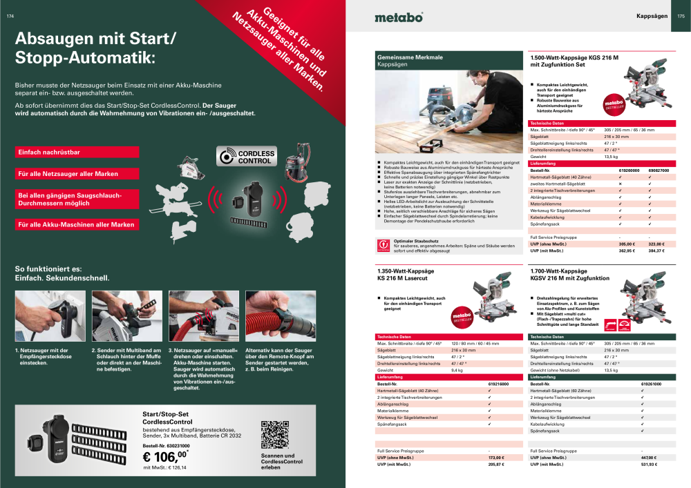 Metabo - Sortimentsübersicht NR.: 20111 - Seite 88