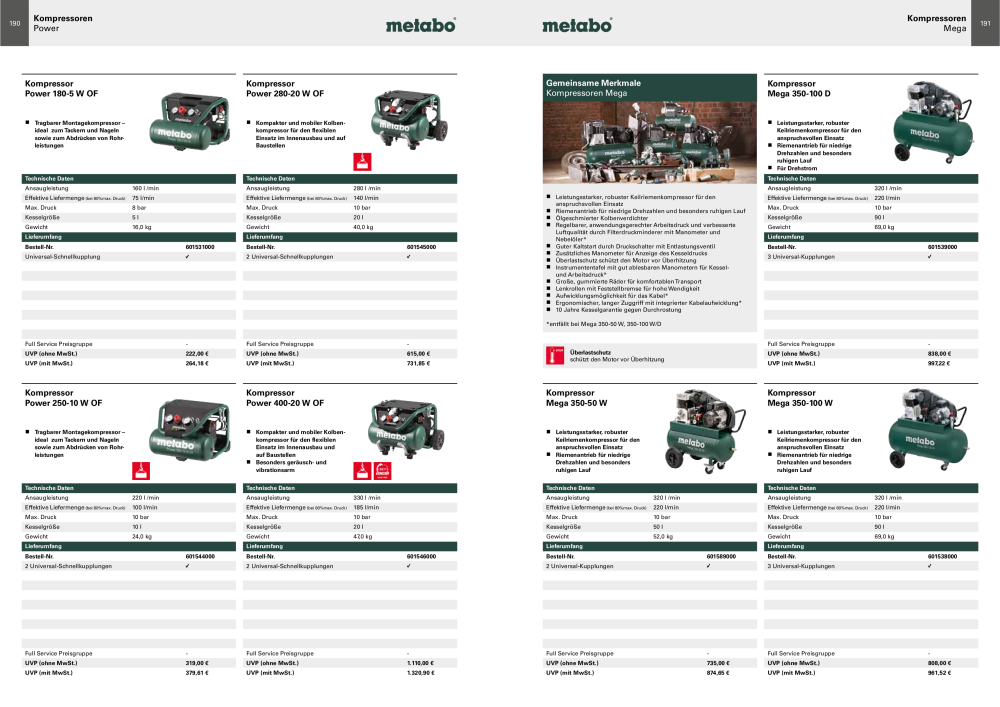 Metabo - Sortimentsübersicht Nº: 20111 - Página 96