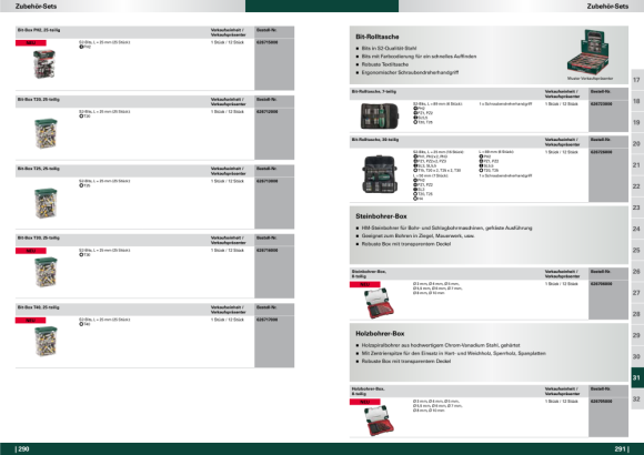 Metabo Bit-Rolltasche SP, 30-teilig (626726000)
