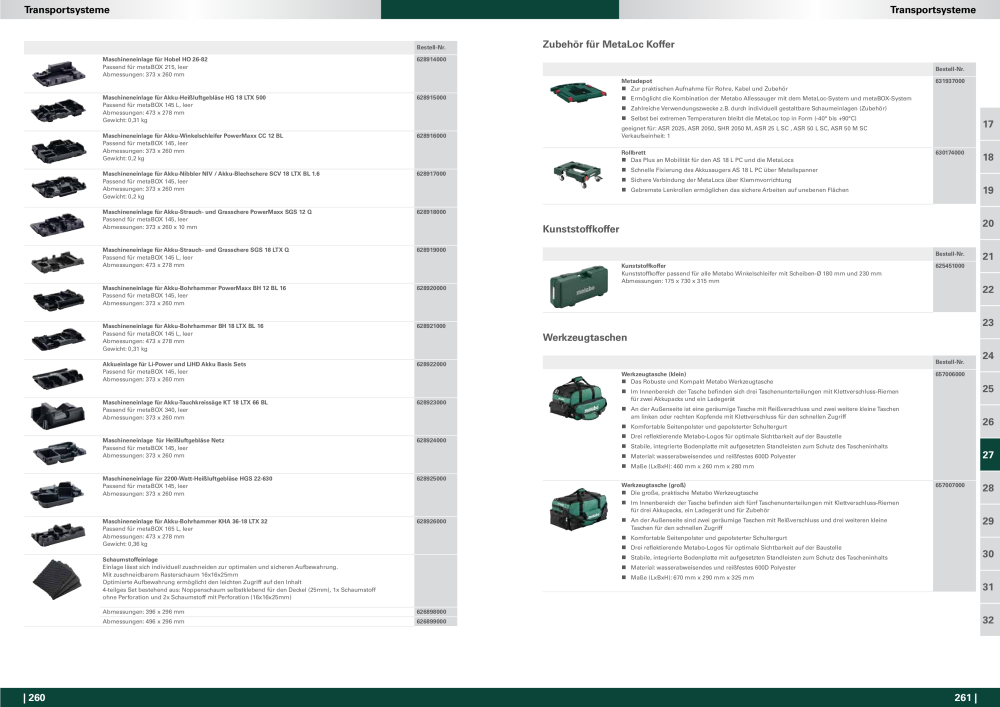 Metabo - Zubehör NR.: 20112 - Pagina 131