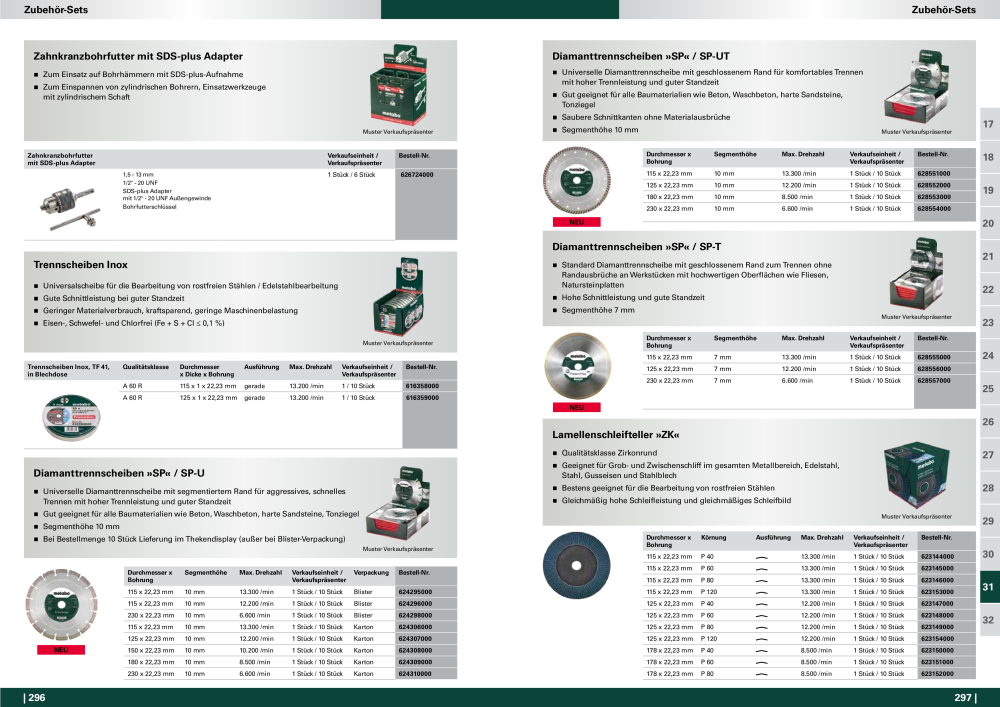 Metabo - Zubehör NO.: 20112 - Page 149