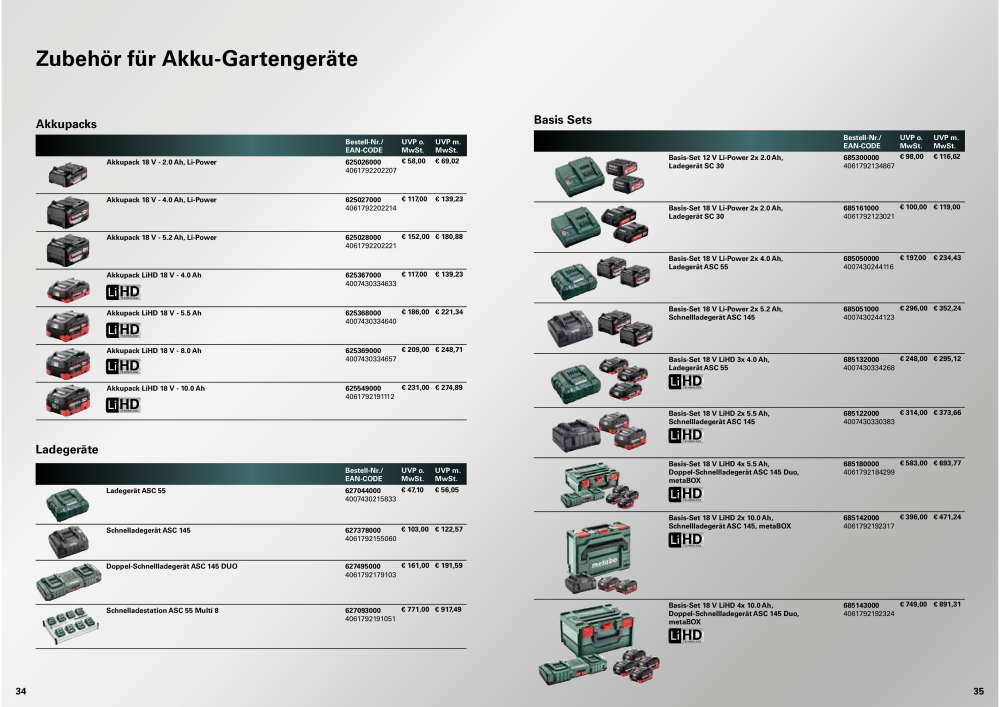 Metabo - Outdoor NR.: 20113 - Pagina 18