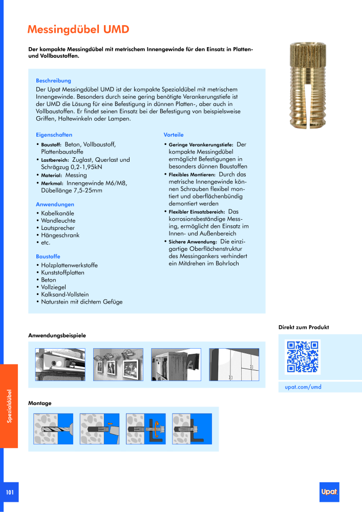 Upat-Befestigungstechnik - Hauptkatalog NR.: 20114 - Pagina 102