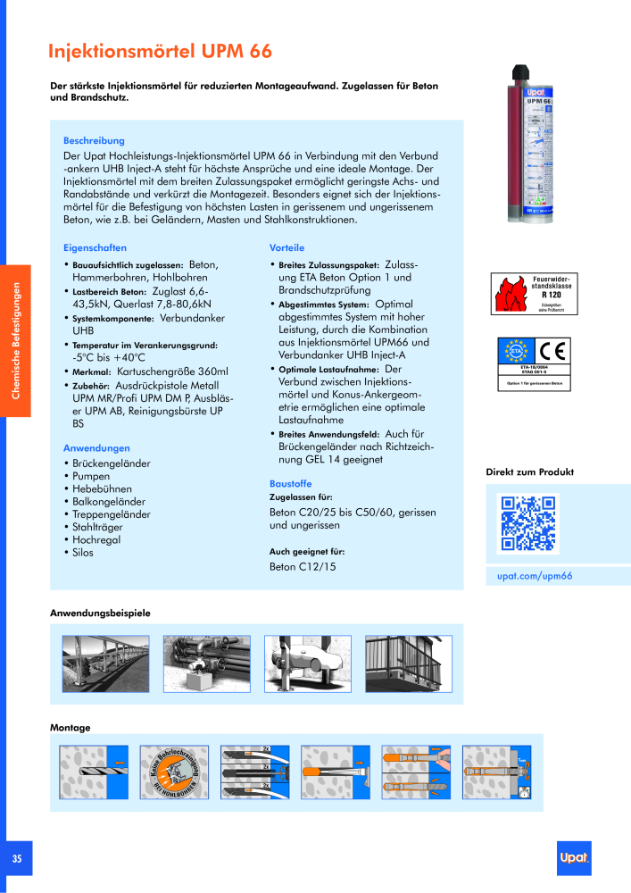 Upat-Befestigungstechnik - Hauptkatalog NR.: 20114 - Pagina 36