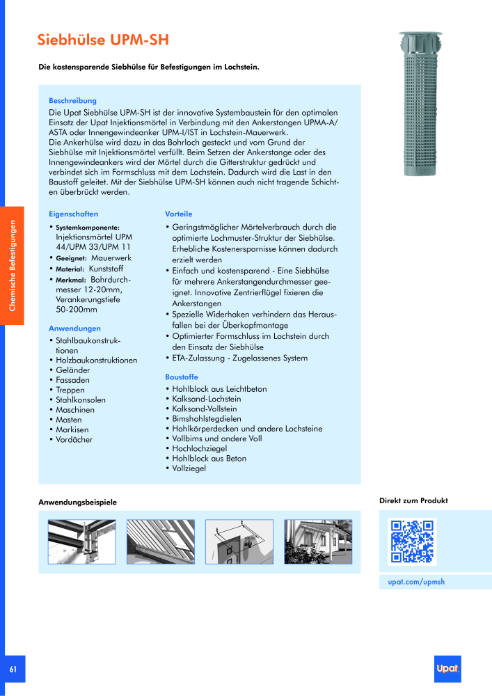 Upat-Befestigungstechnik - Hauptkatalog NO.: 20114 - Page 62