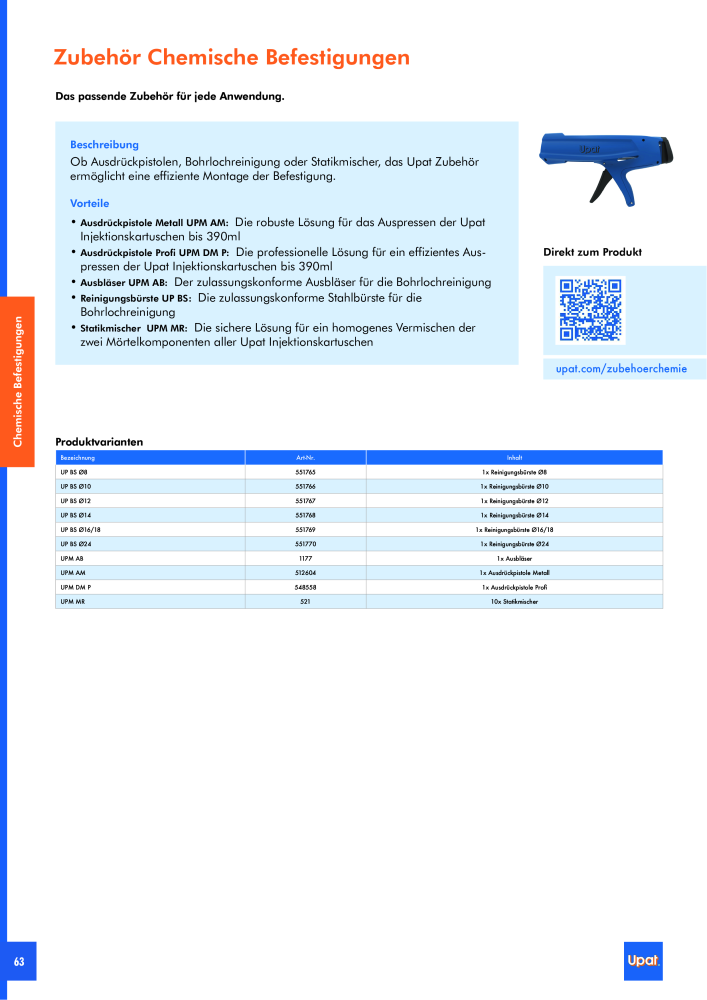 Upat-Befestigungstechnik - Hauptkatalog NO.: 20114 - Page 64