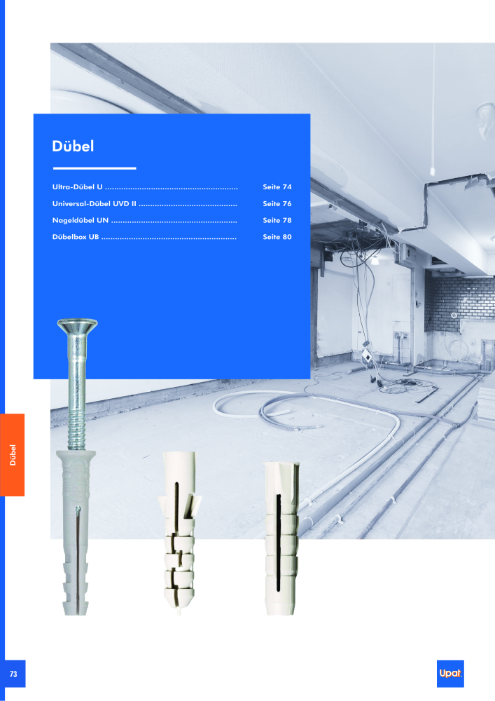 Upat-Befestigungstechnik - Hauptkatalog NR.: 20114 - Strona 74