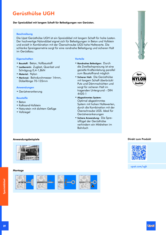 Upat-Befestigungstechnik - Hauptkatalog NR.: 20114 - Seite 90