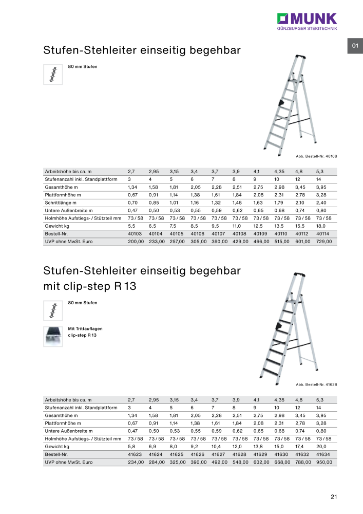 MUNK - Steigtechnik- Ratgeber NO.: 20130 - Page 21