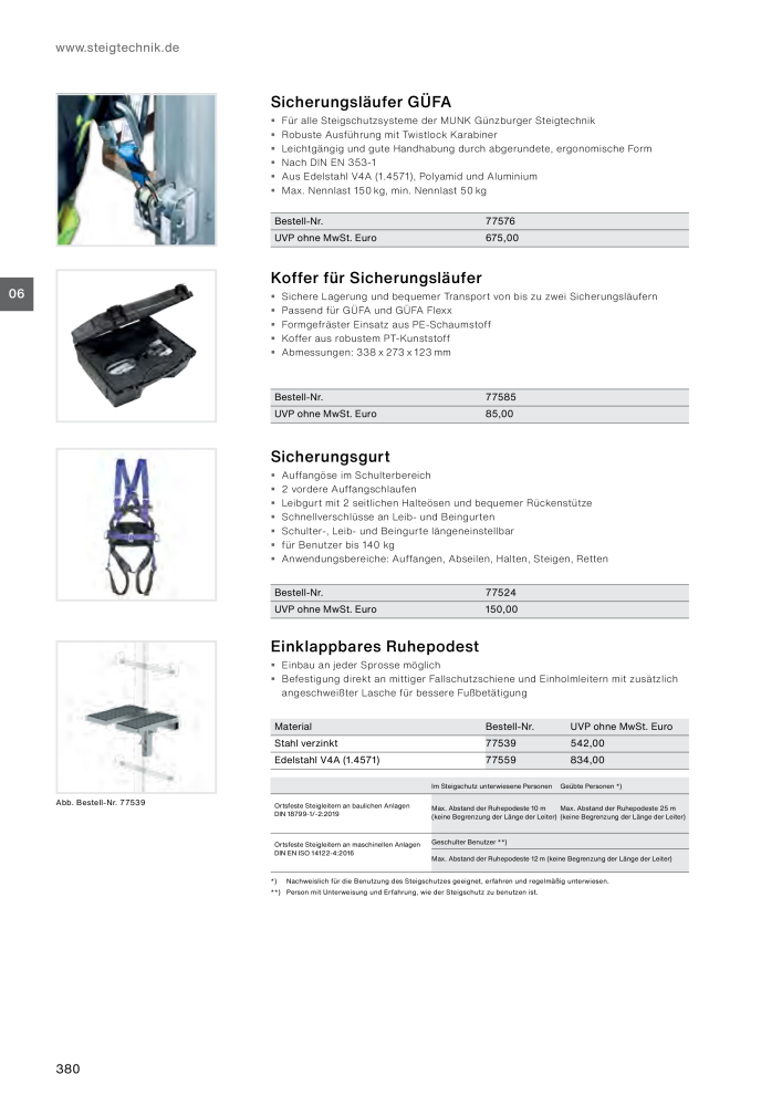 MUNK - Steigtechnik- Ratgeber Nb. : 20130 - Page 380