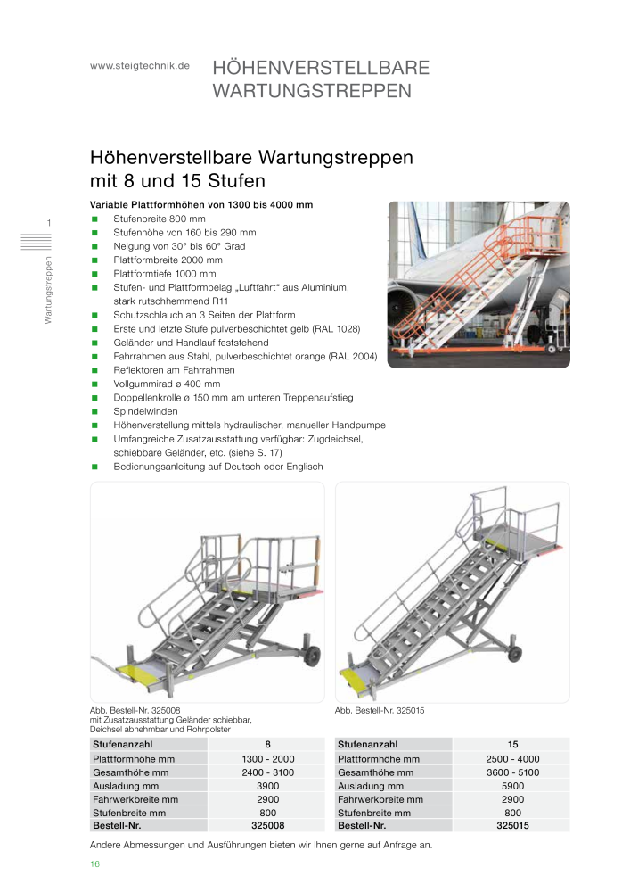 MUNK - Steigtechniklösungen für die Luftfahrt NR.: 20131 - Seite 16