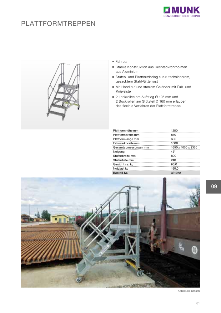 MUNK - Steigtechnik- Lösungen für Schienenfahrzeuge NR.: 20132 - Seite 63