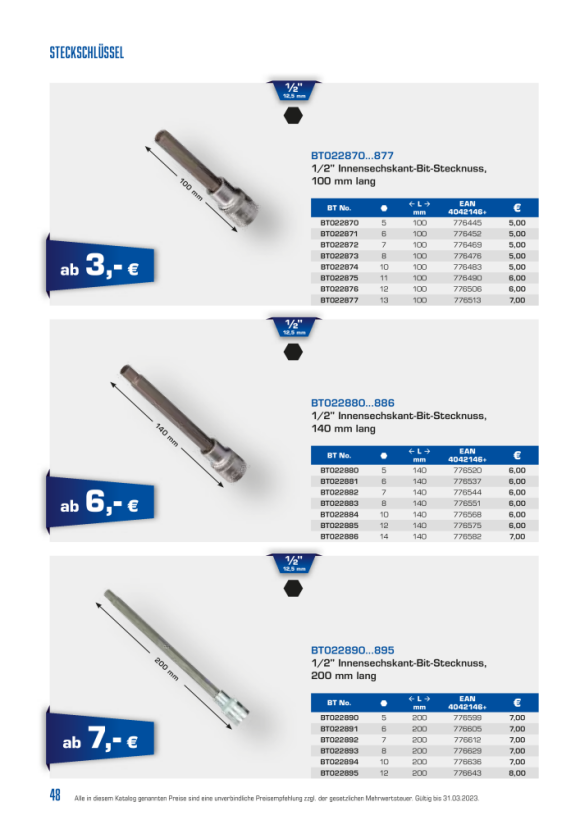 Brilliant  1/2" Bit-Schraubendreher, XZN, 55mm, M5 BT022930