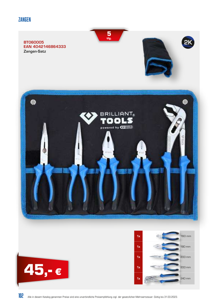 Brilliant Tools - Handwerkzeuge NR.: 20150 - Seite 102