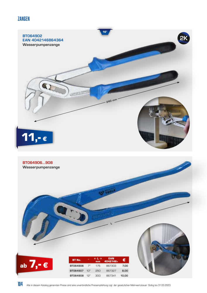 Brilliant Tools - Handwerkzeuge NR.: 20150 - Seite 104