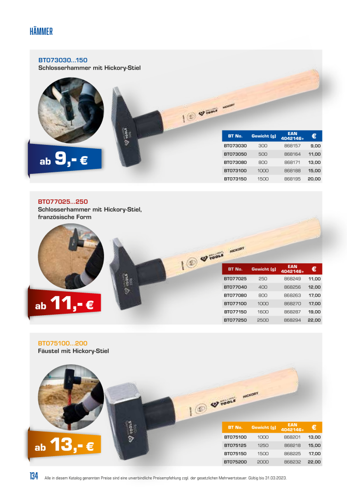 Brilliant Tools - Handwerkzeuge NR.: 20150 - Seite 134