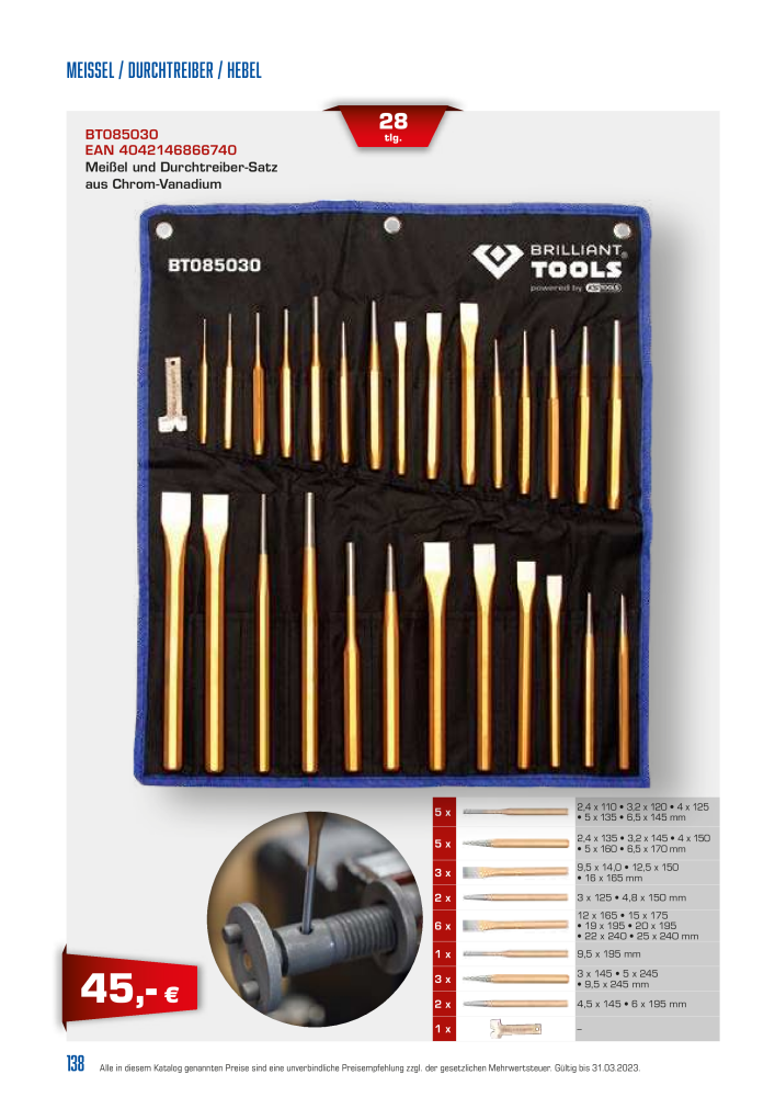 Brilliant Tools - Handwerkzeuge NR.: 20150 - Seite 138