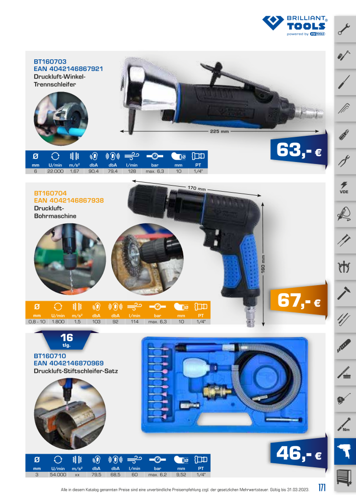 Brilliant Tools - Handwerkzeuge NR.: 20150 - Seite 171