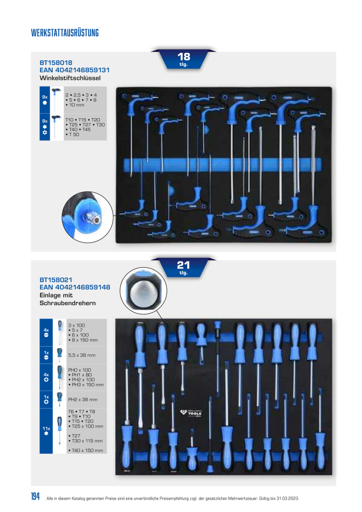 Brilliant Tools - Handwerkzeuge NR.: 20150 - Seite 194