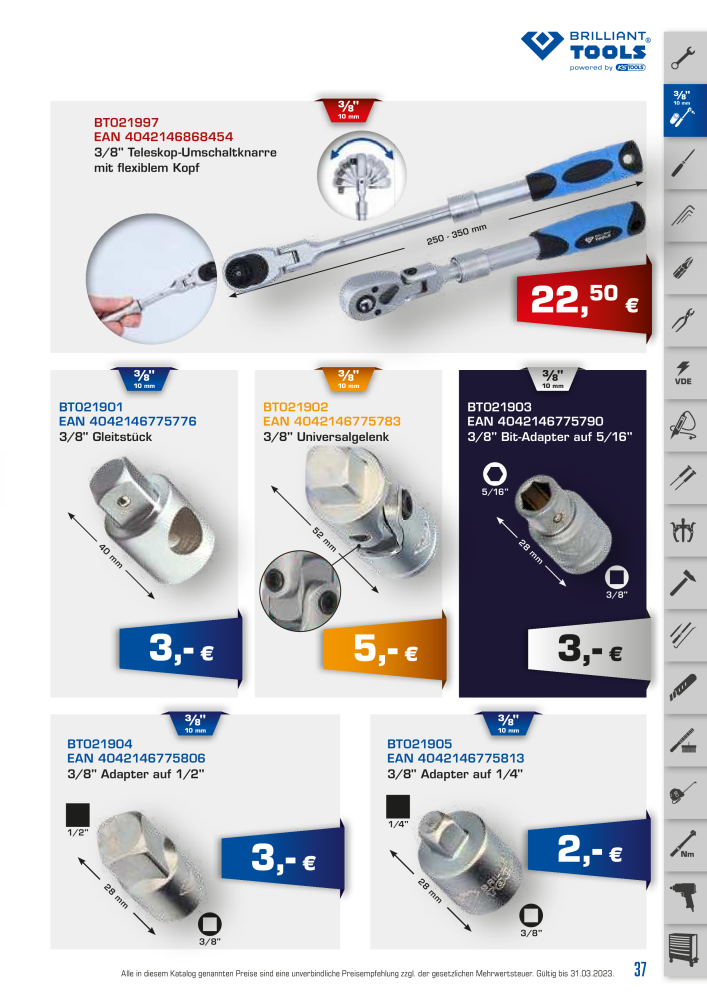 Brilliant Tools - Handwerkzeuge NR.: 20150 - Seite 37