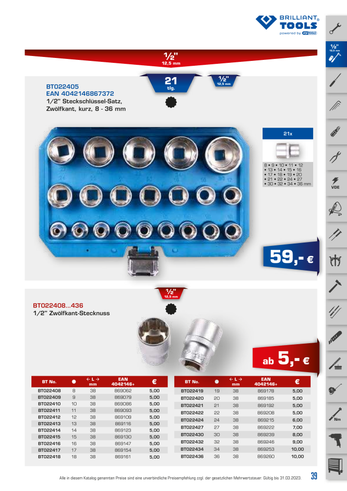 Brilliant Tools - Handwerkzeuge Nº: 20150 - Página 39